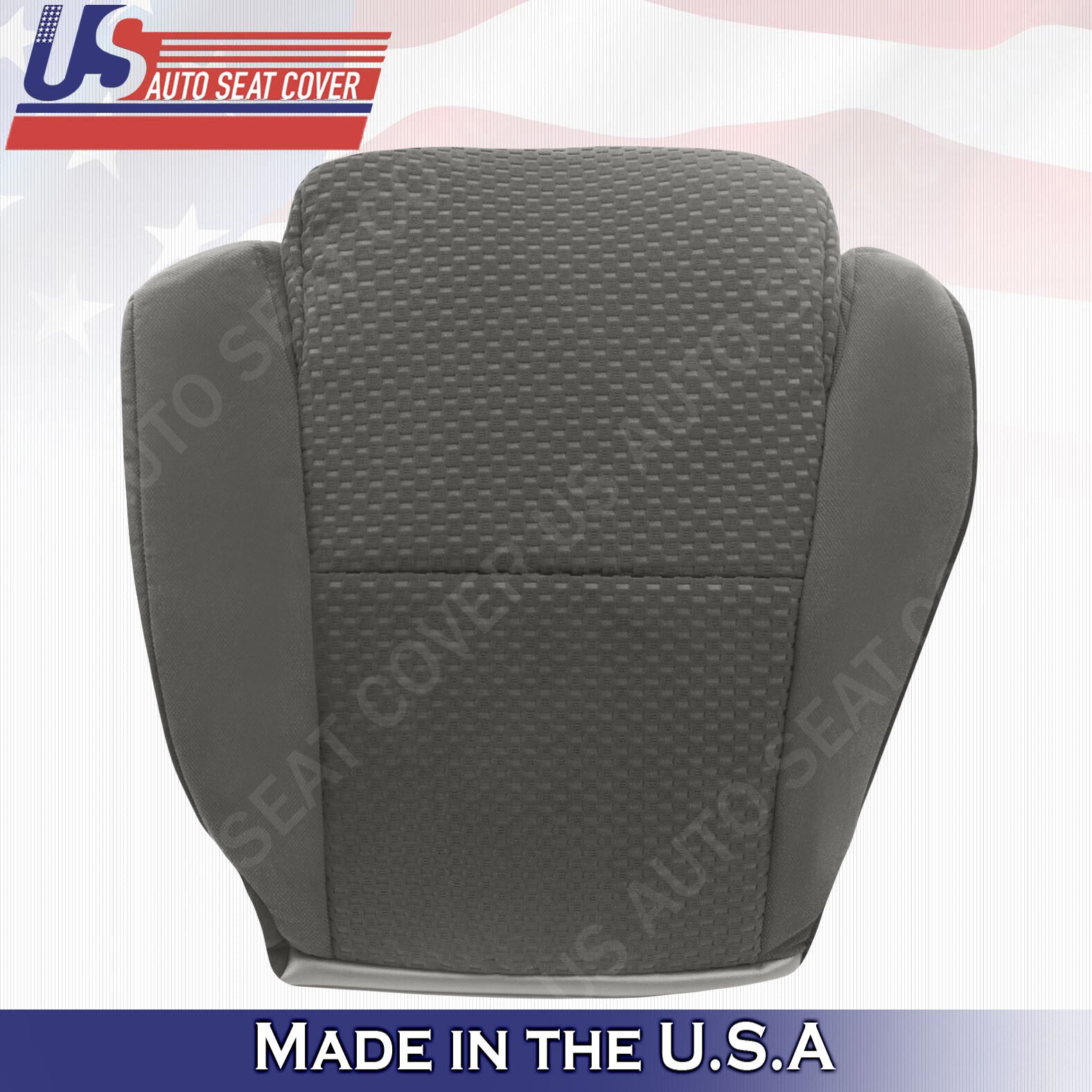 For 2007 to 2012 Toyota Tundra SR5 Front Driver & Passenger Cloth Covers in Gray