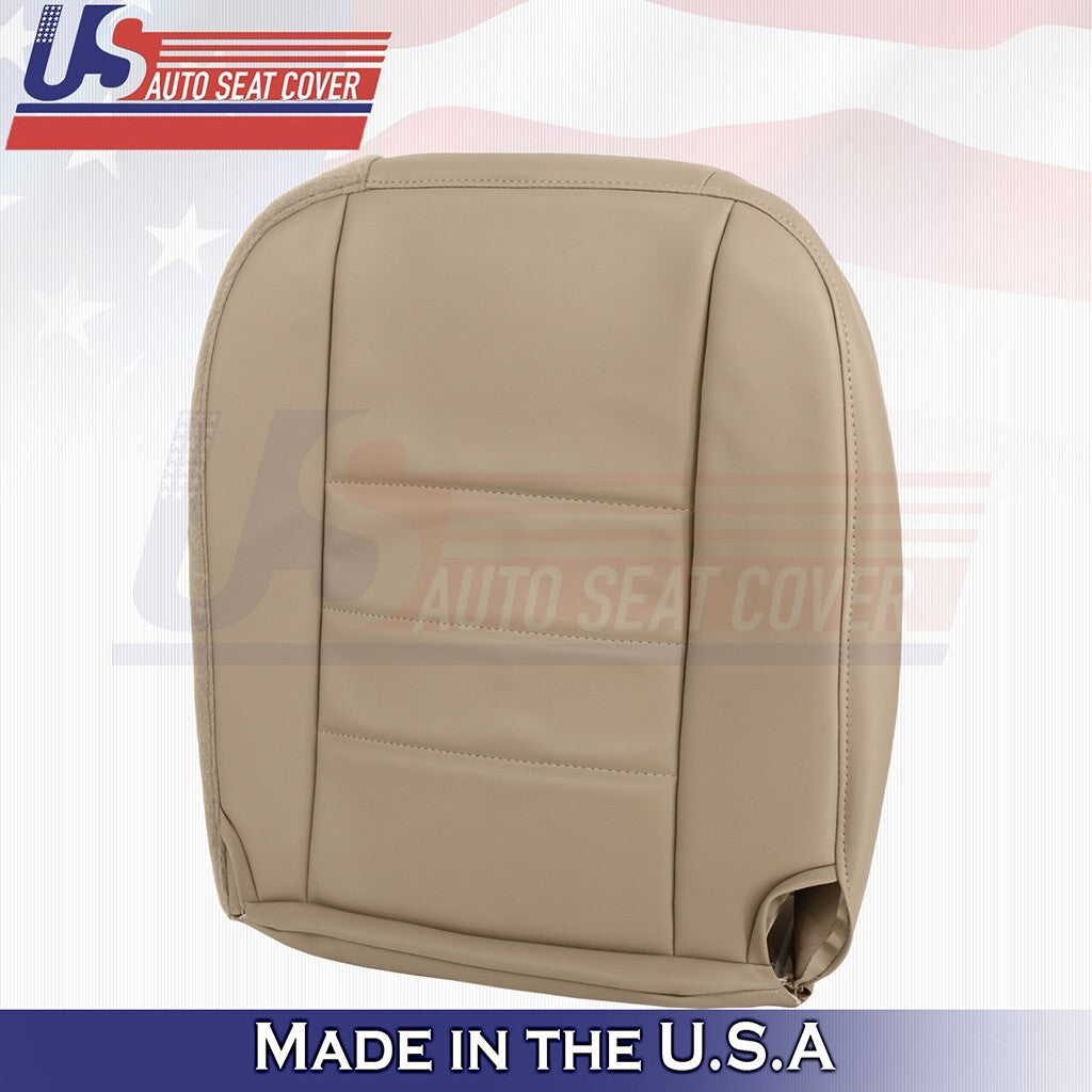 1997 to 2006 Fits Jeep Wrangler Front Passenger Bottom Leather Seat Cover Tan