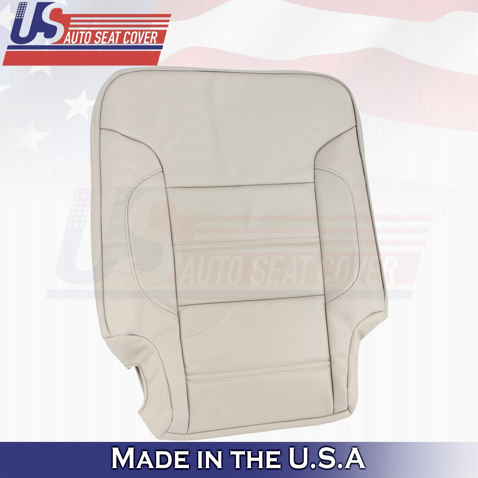 2014 to 2019 For GMC Yukon Denali 2nd Row Driver Top Leather Cover Shale Tan