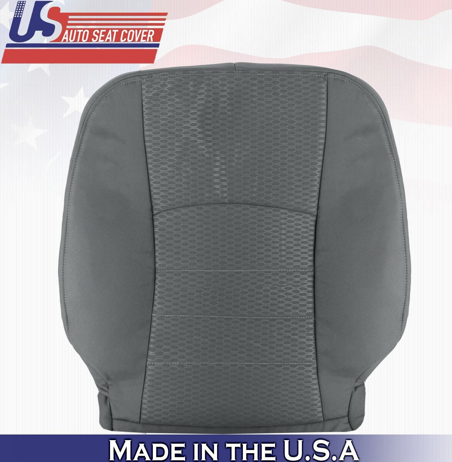 2016 2017 2018 For Dodge Ram 4500 5500 SLT Driver Top Cloth Seat Cover Gray