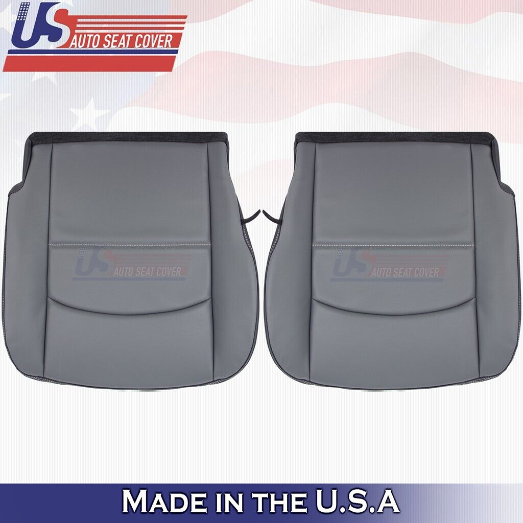 2019 to 2024 Dodge Ram Driver & Passenger Bottoms Vinyl Seat Cover Diesel Gray