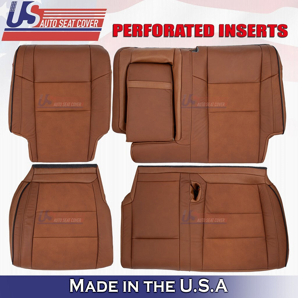 2011 to 2020 For Jeep Grand Cherokee Overland Rear Back Set +Console Cover Brown