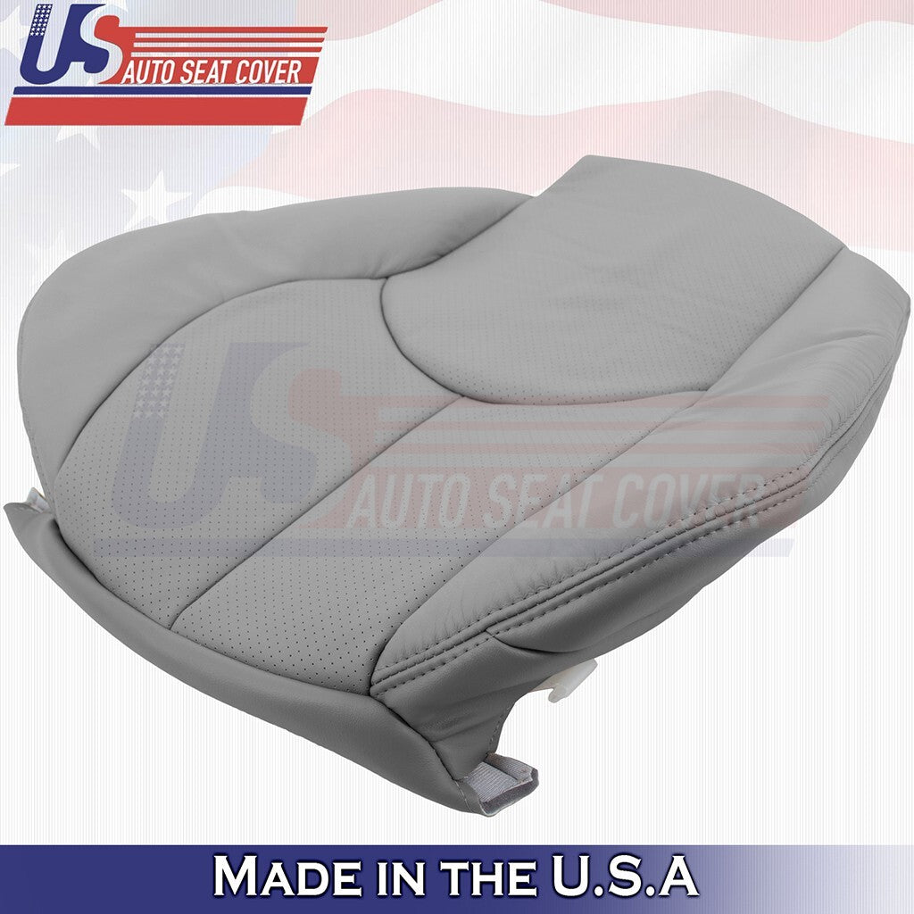 1996 to 2002 For Mercedes Benz SL500 RIGHT Bottom & Top Perf Leather Cover Gray