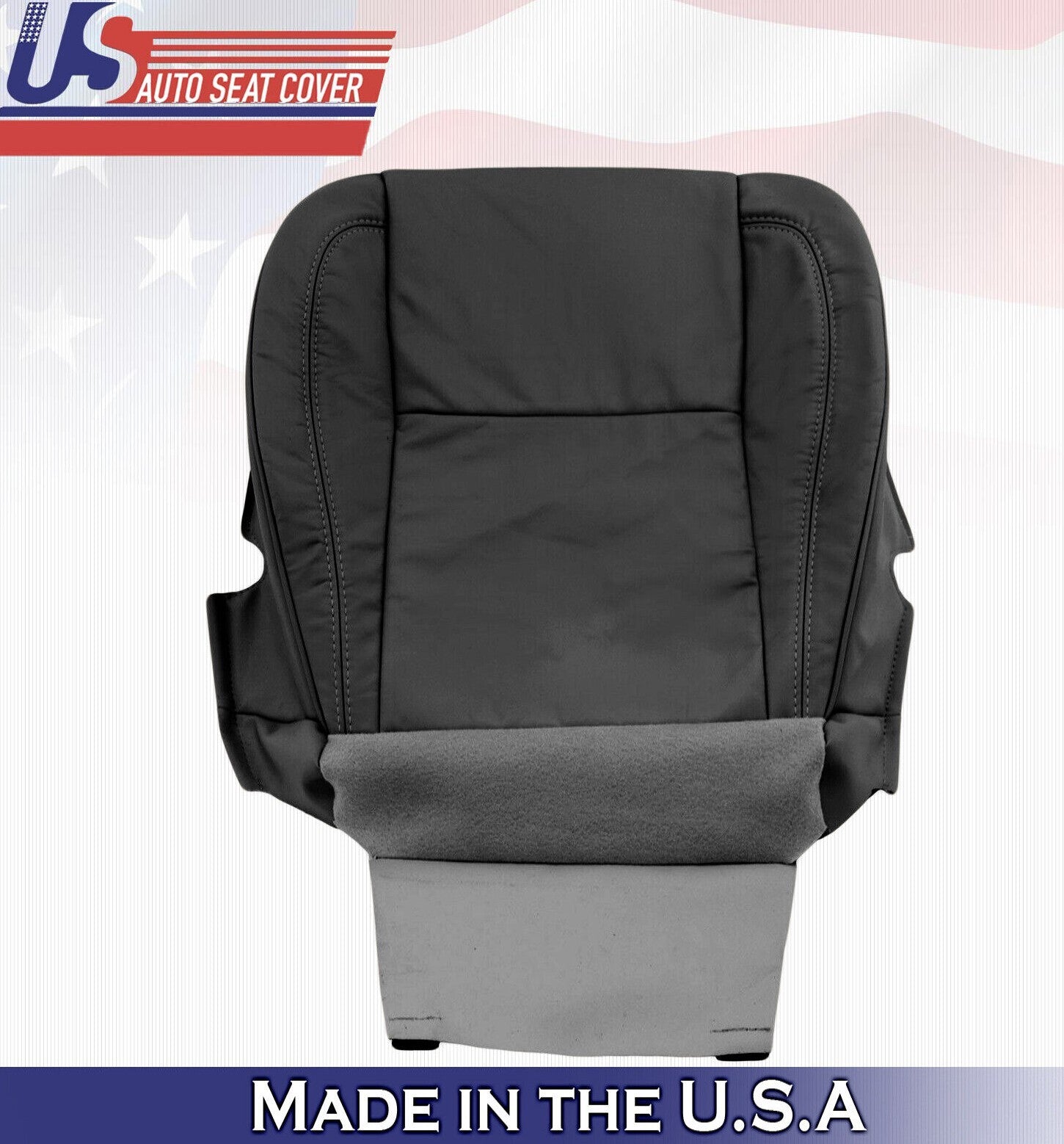 2001 2002 2003 For Lexus GS400 Driver Side Bottom Solid Leather Seat Cover Black