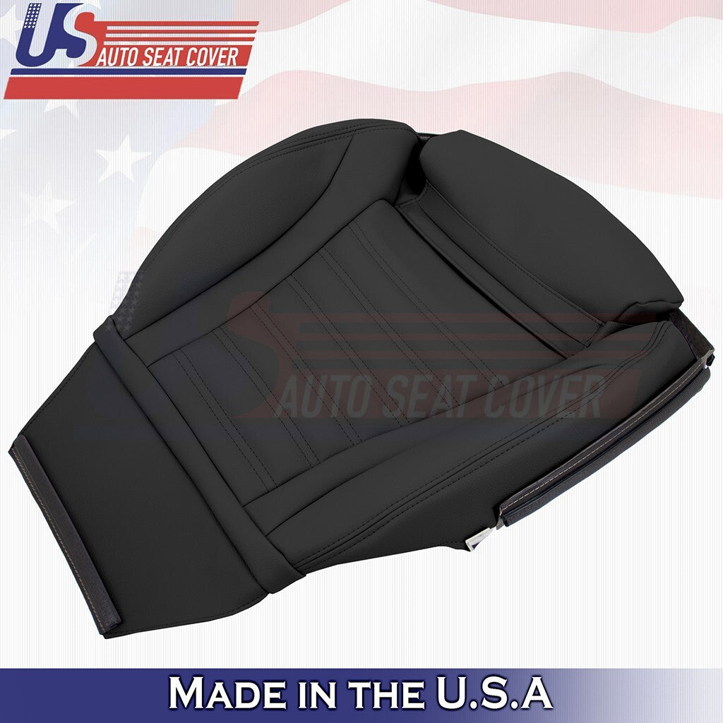 2015 2016 2017 2019 For Mercedes Benz C43 Driver Bottom Vinyl Seat Cover Black