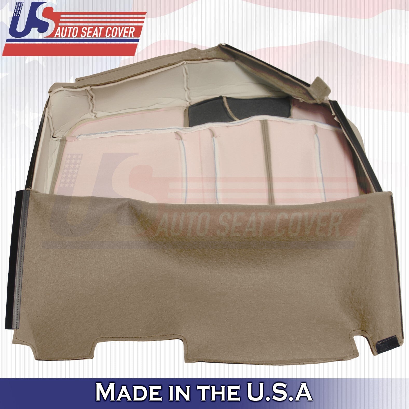 1999 to 2002 Fits Chevy Silverado Rear Bench Driver Bottom Leather Cover Tan