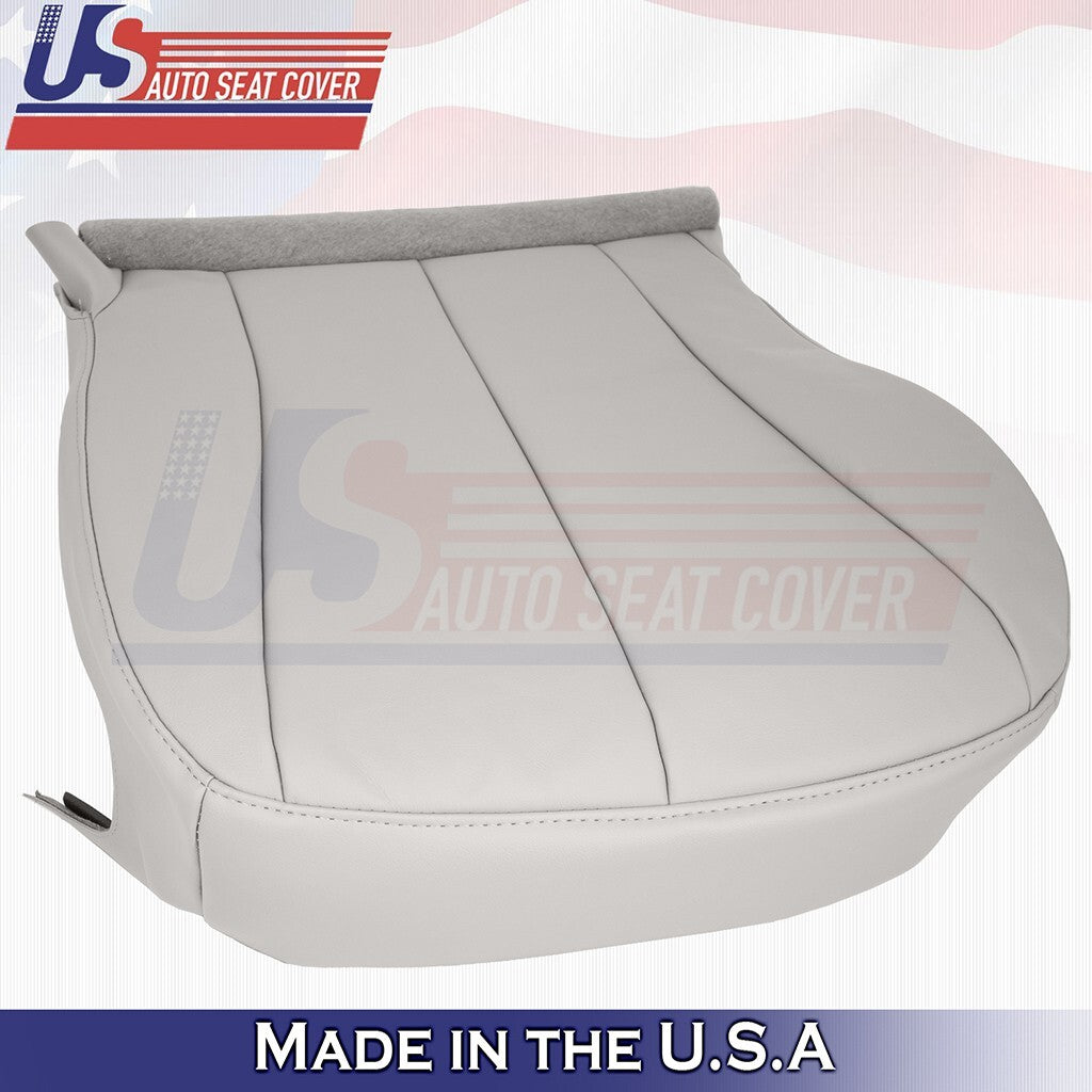 2007 to 2011 Fits Toyota Camry Passenger Bottom & Top Leather Seat Cover Gray
