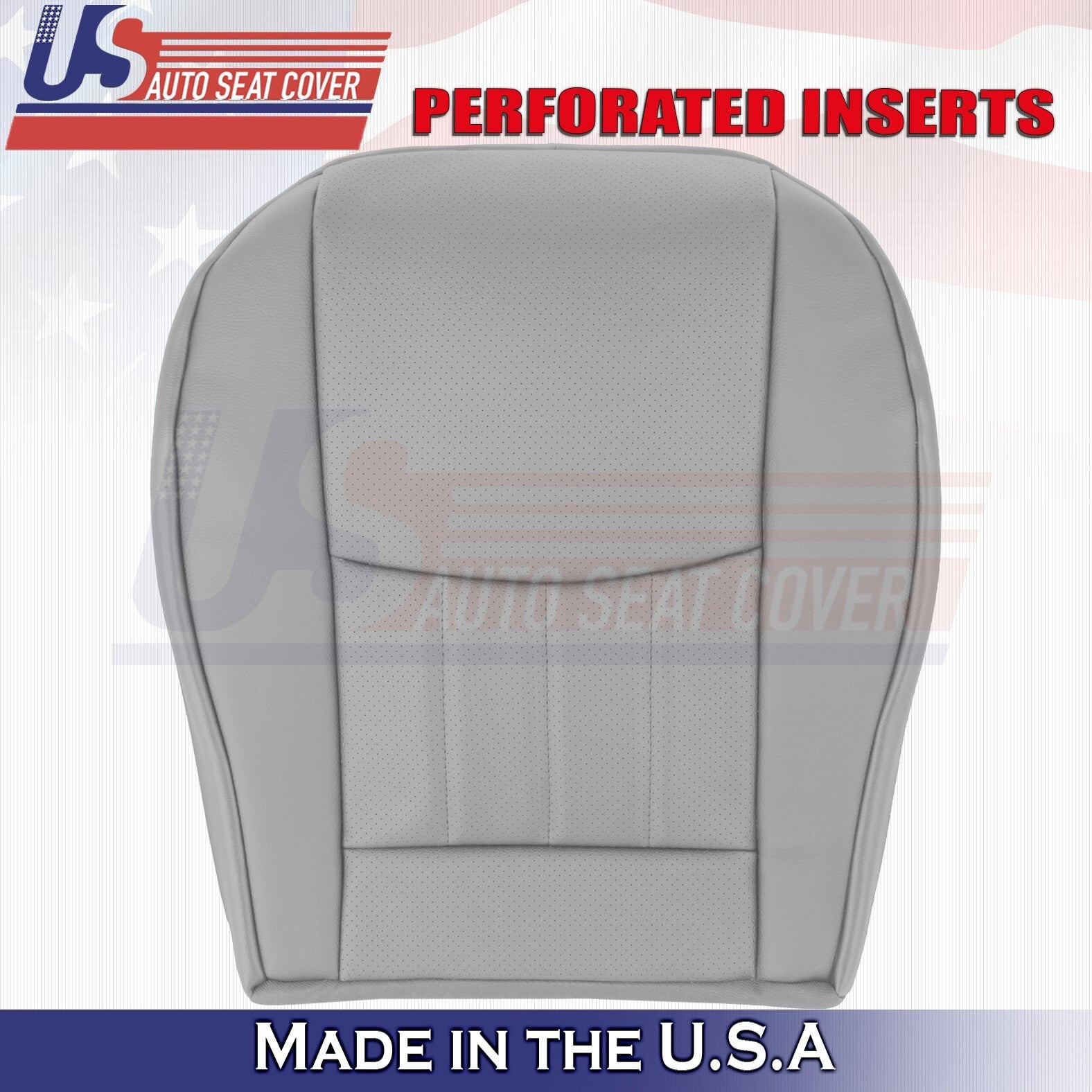 2006, 2007 For Mercedes Benz C280 Driver Bottom Leather Seat Cover Gray