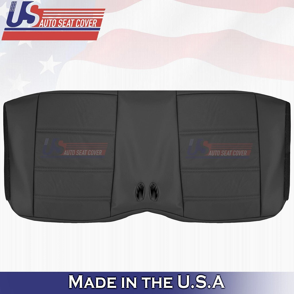 1999 to 2004 Fits Ford Mustang V6 Rear Bench Bottom Leather Cover Dark Charcoal