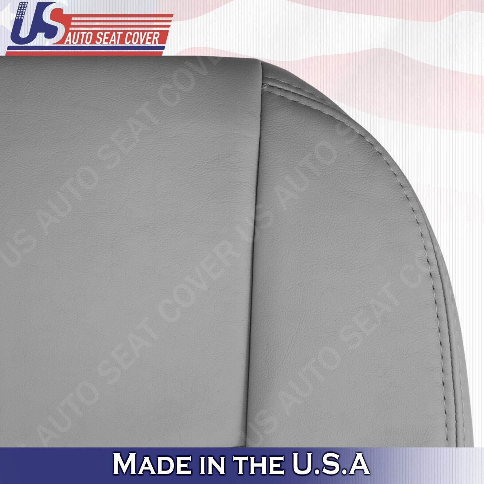 1998-2007 FITS Toyota Land Cruiser PASSENGER Bottom Leather Seat Cover "Gray"