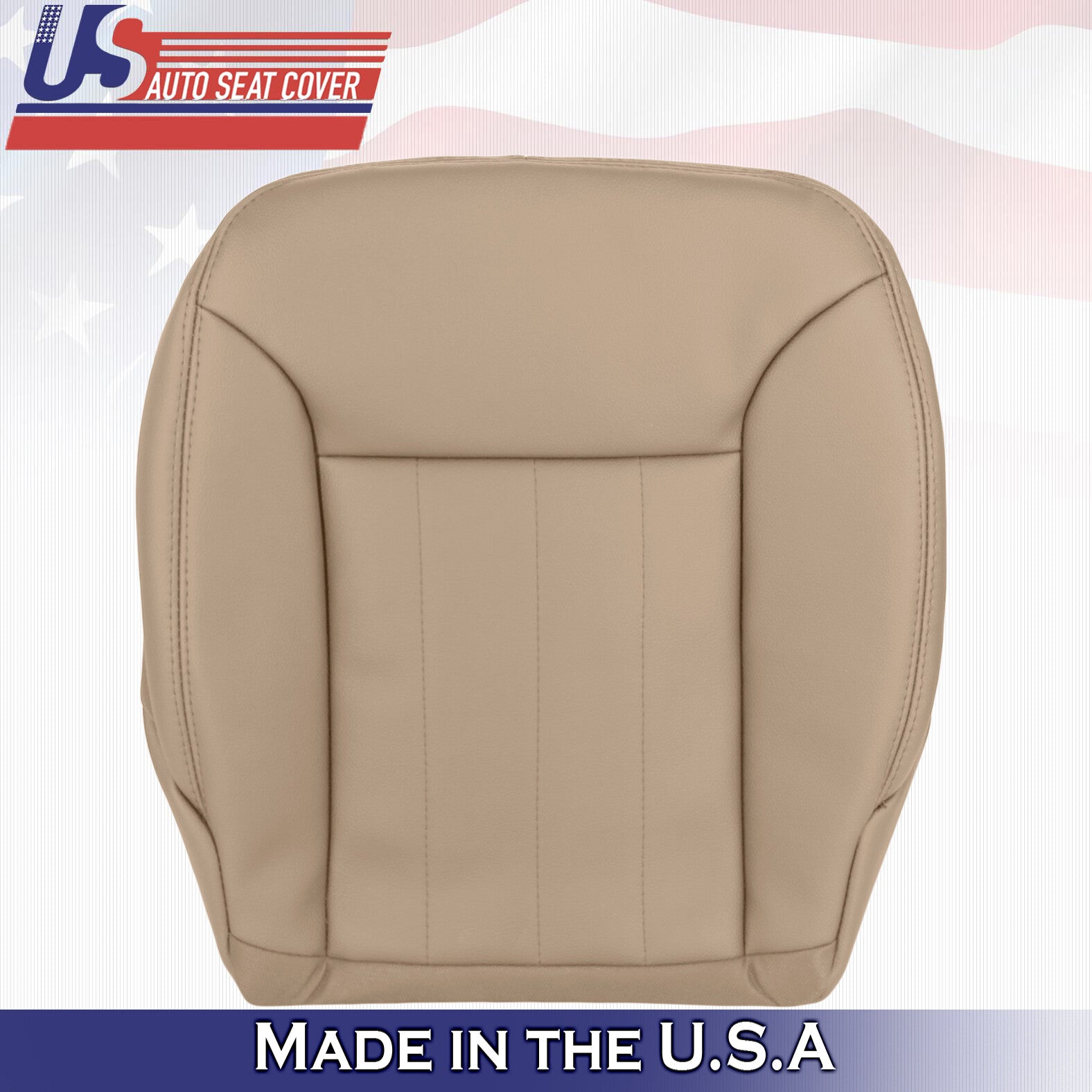 2006 2007 2008 Mercedes Benz ML320 Driver Passenger 2x Bottom Leather Covers Tan