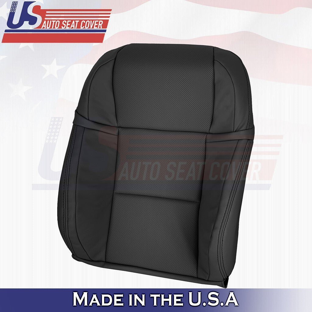 2013 to 2020 Fits Lexus GS350 F-Sport Driver &Passenger Tops Leather Cover Black