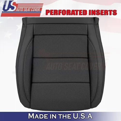 2006 -2010 Fits Volkswagen Jetta Passenger Bottom Perforated Leather Cover Black