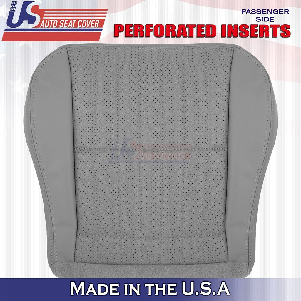 1999 to 2002 Fits Chevy Camaro Driver &Passenger Bottoms Perf Leather Cover Gray