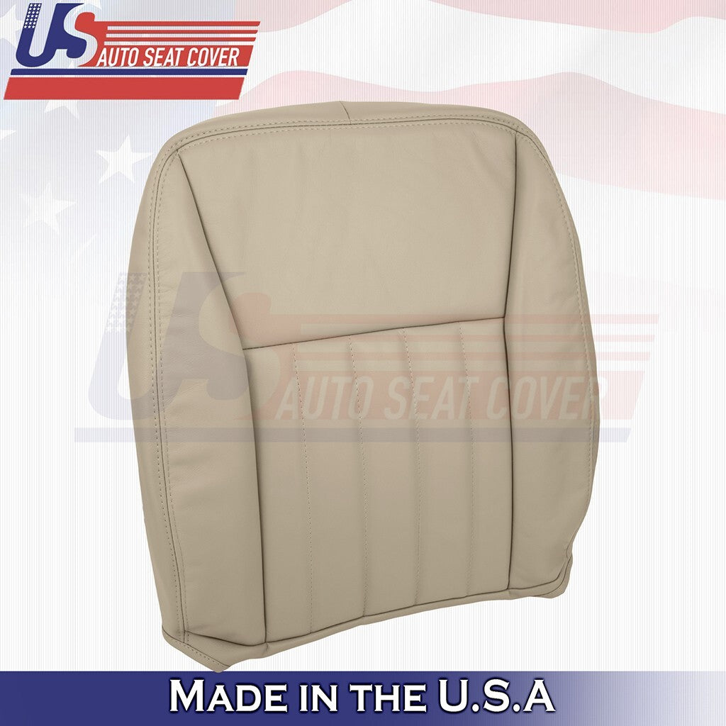 2003 to 2005 For Lincoln Town Car Driver &Passenger Tops Leather Cover Med Tan