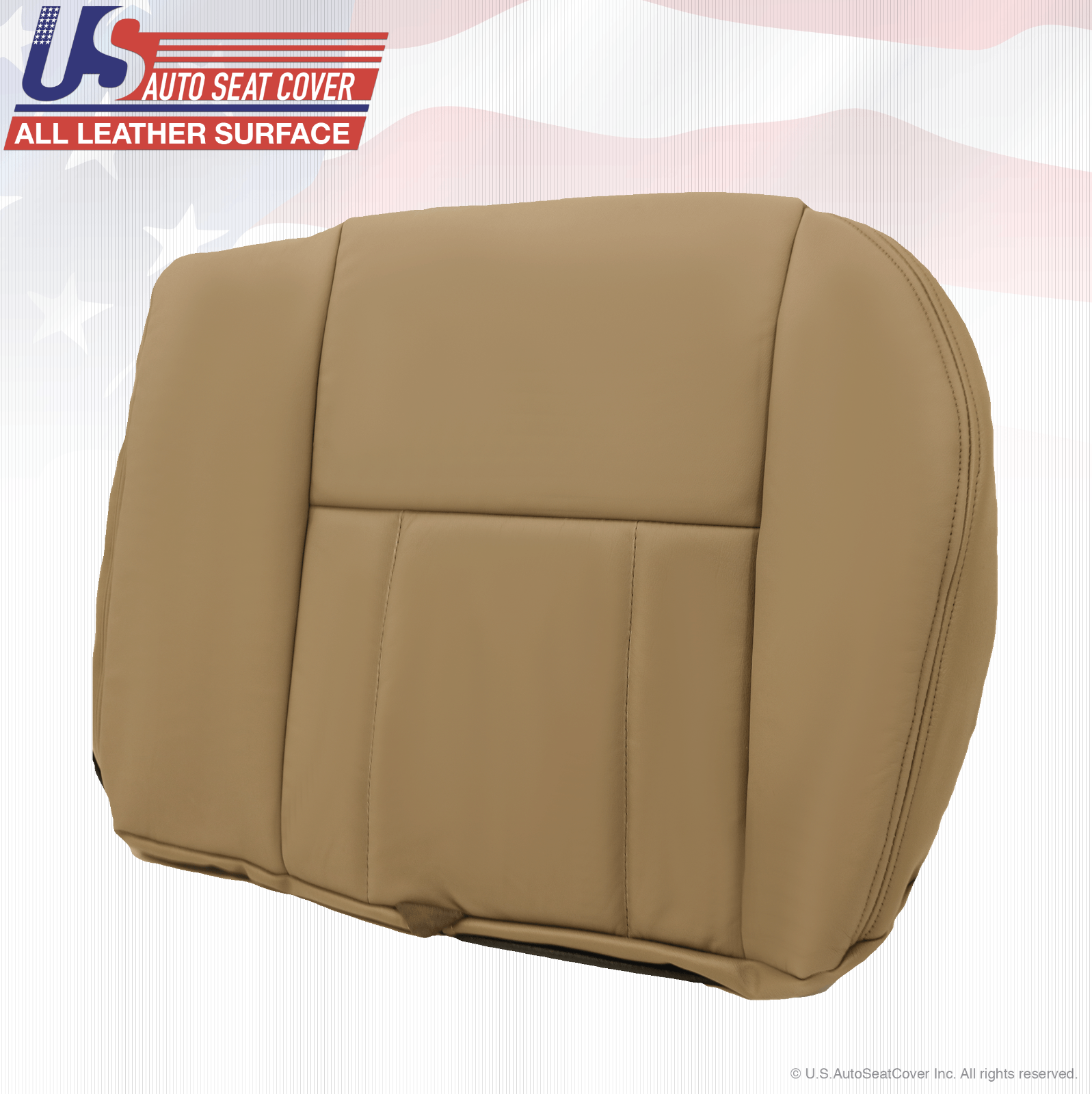 Fit 2002 Toyota 4Runner Rear Driver-Passenger Bottom Leather Seat Cover Oak Tan