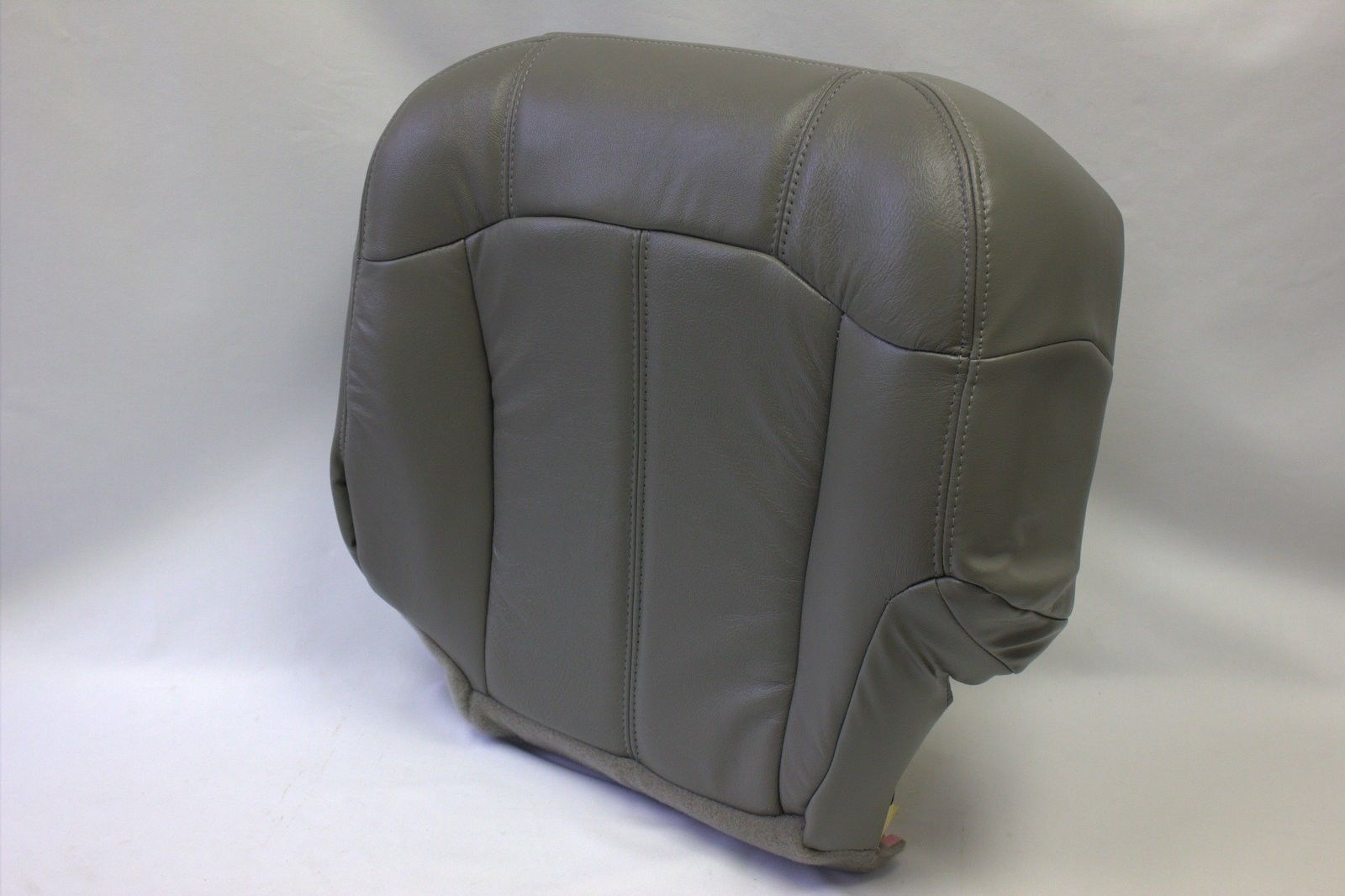 1999 to 2002 GMC Sierra Driver Bottom Replacement Leather Seat Cover Pewter Gray