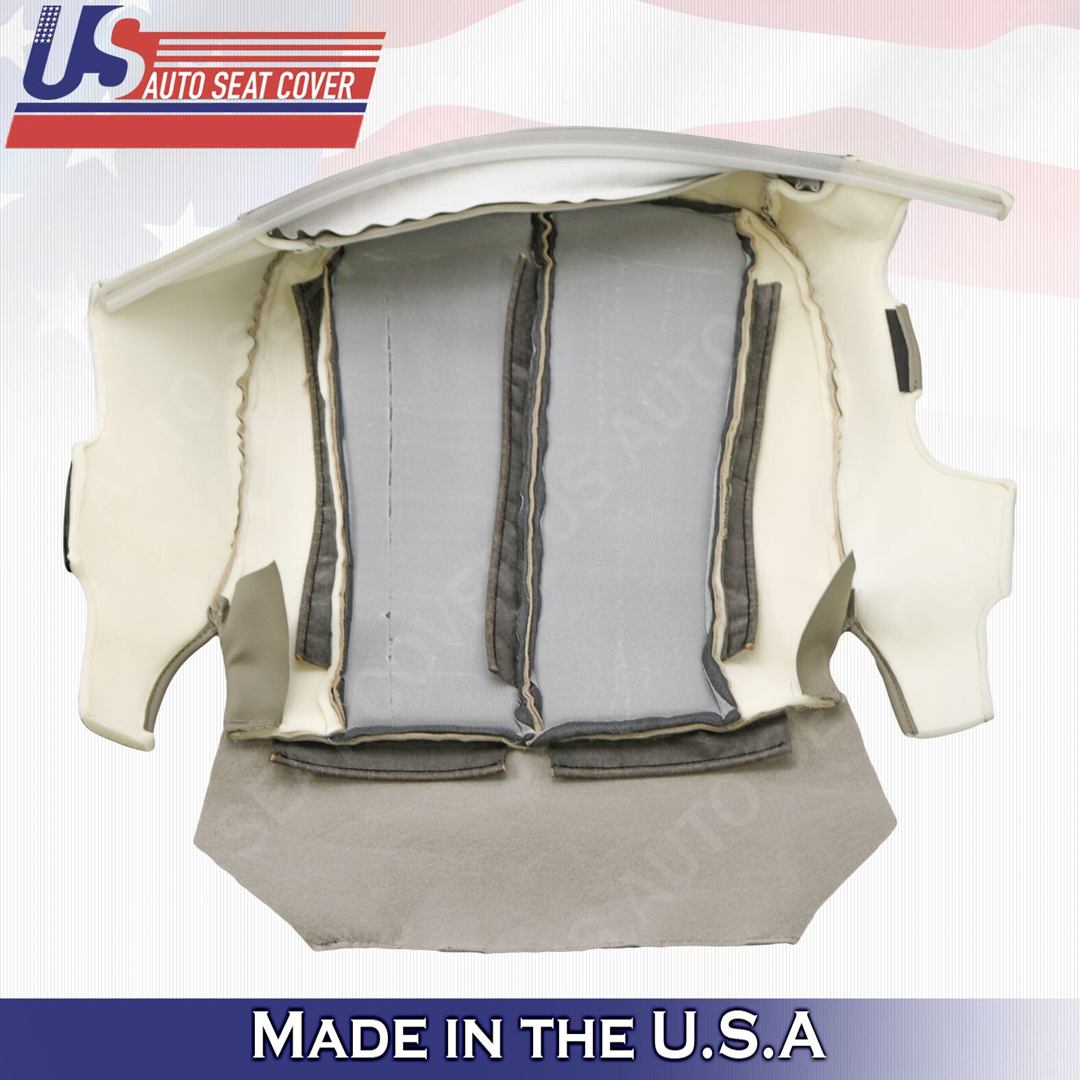 2007 to 2011 For Toyota Camry Driver Side Bottom Leather Seat Cover in Tan