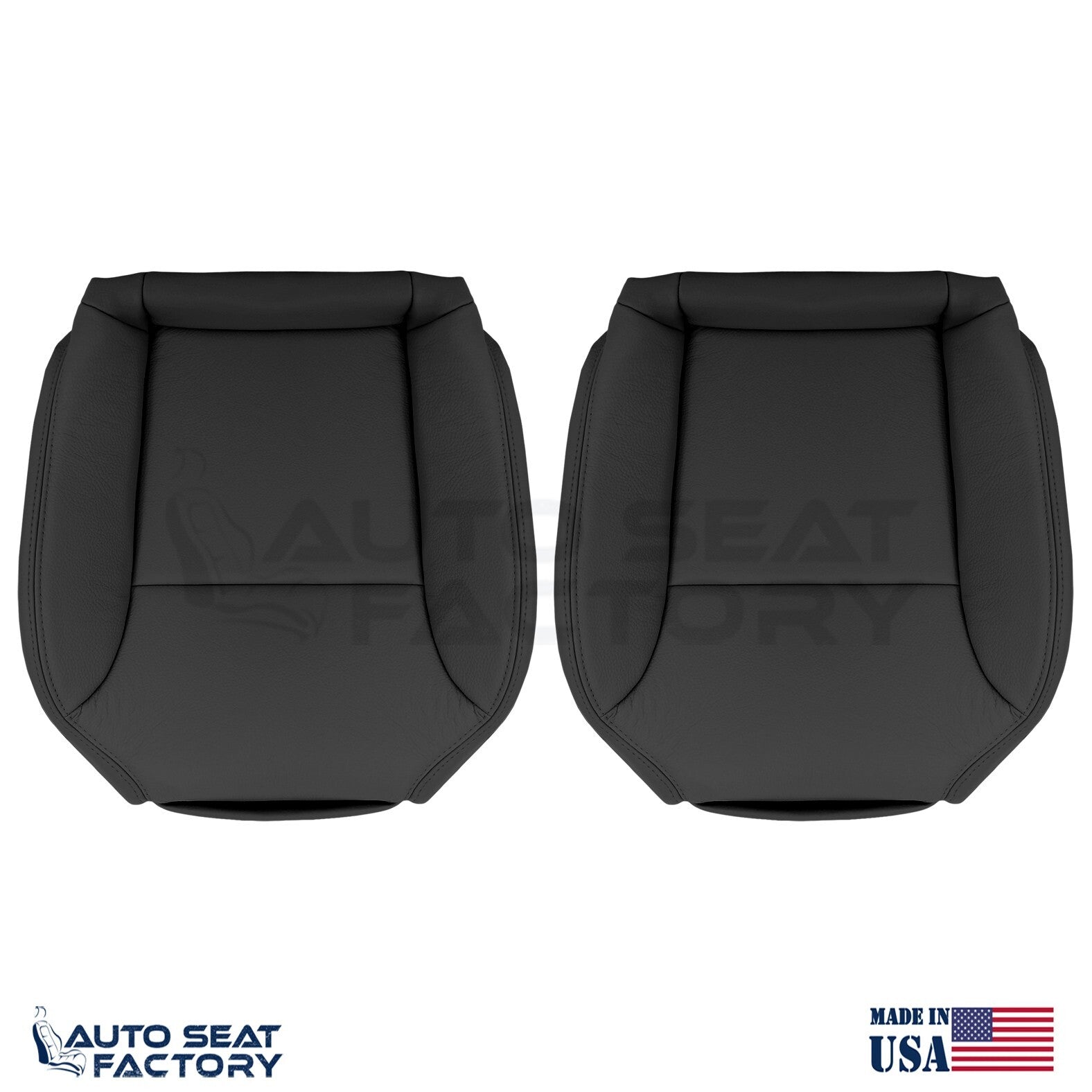 Replacement Bottom Black Vinyl Seat Covers Fit 2004 - 2009 Saab 9-3 CONVERTIBLE