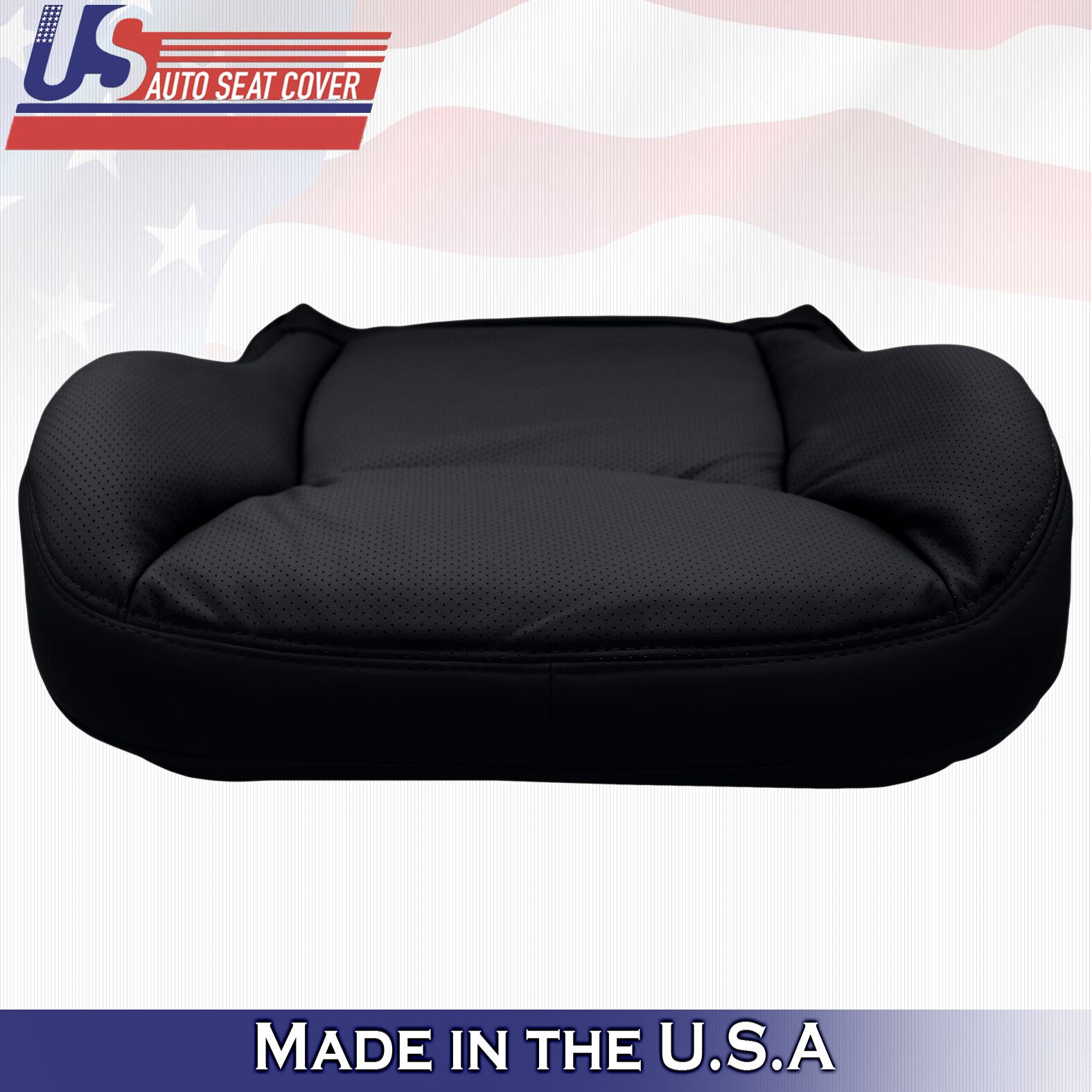 2000 to 2002 for Mercedes Benz S Class Passenger Bottom Leather Seat Cover Black