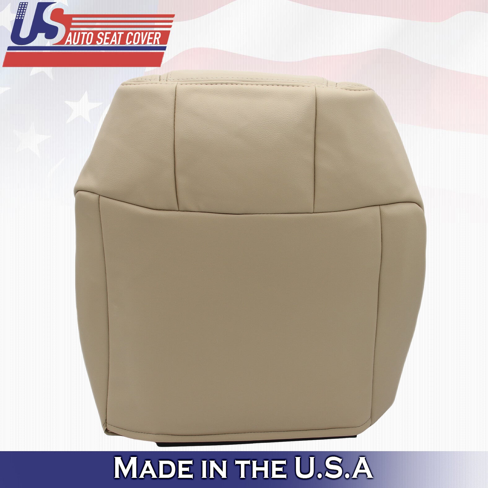2005 to 2009 For Ford Mustang V6 Driver Side Top Leather Seat Cover in Tan