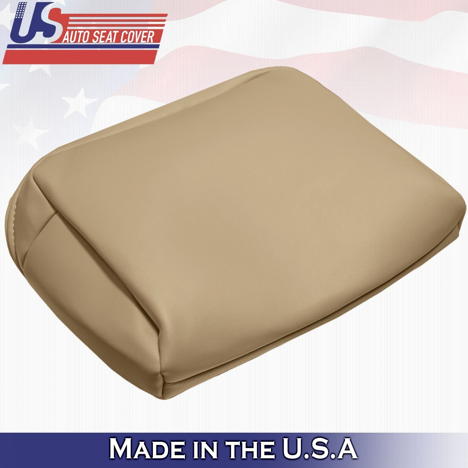 1999 For Ford F250 F350 F450 F550 Lariat Rear Bench Top Leather Seat Cover Tan
