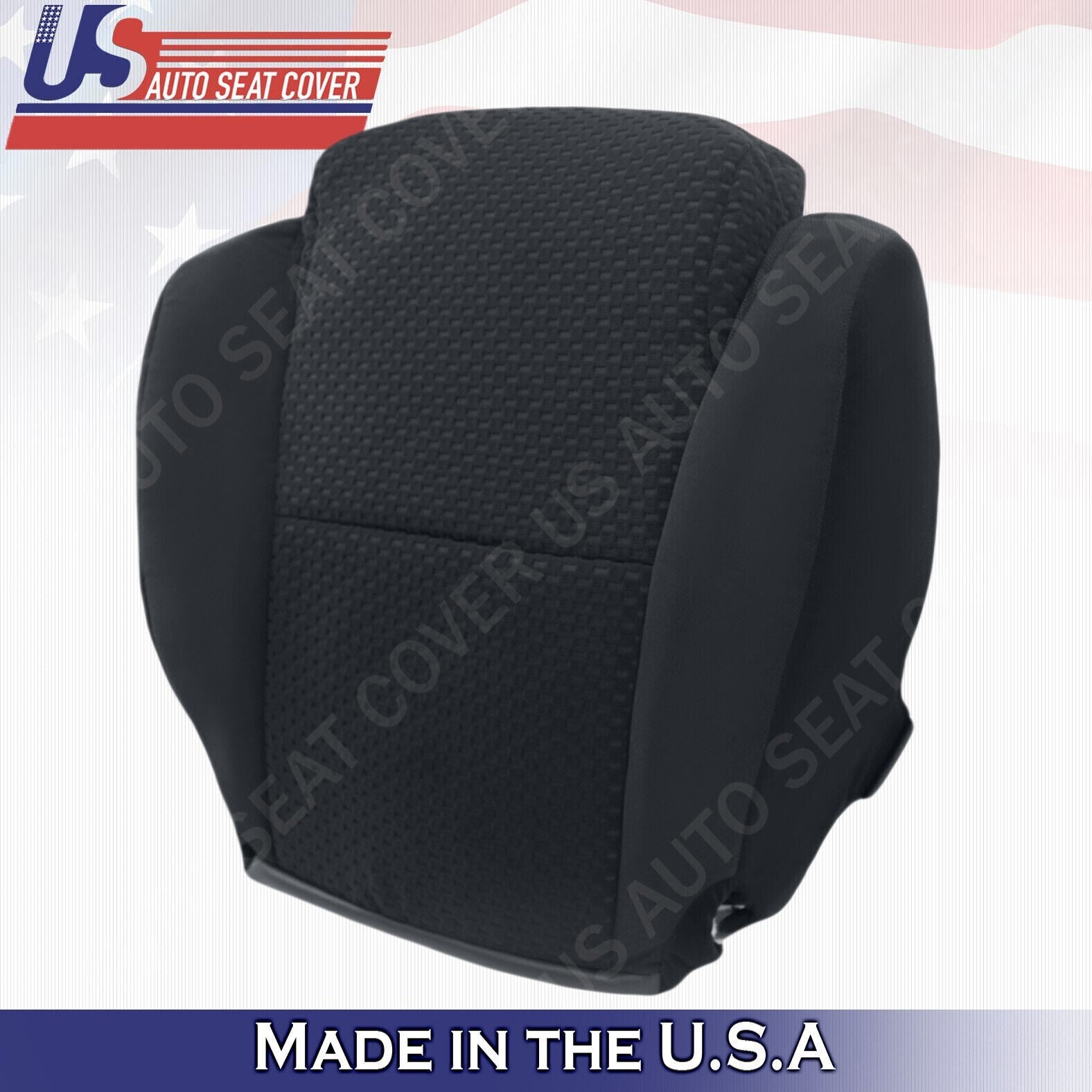 2007 2008 09 10 2012 For Toyota Tundra Passenger Top & Bottom Cloth Cover Black