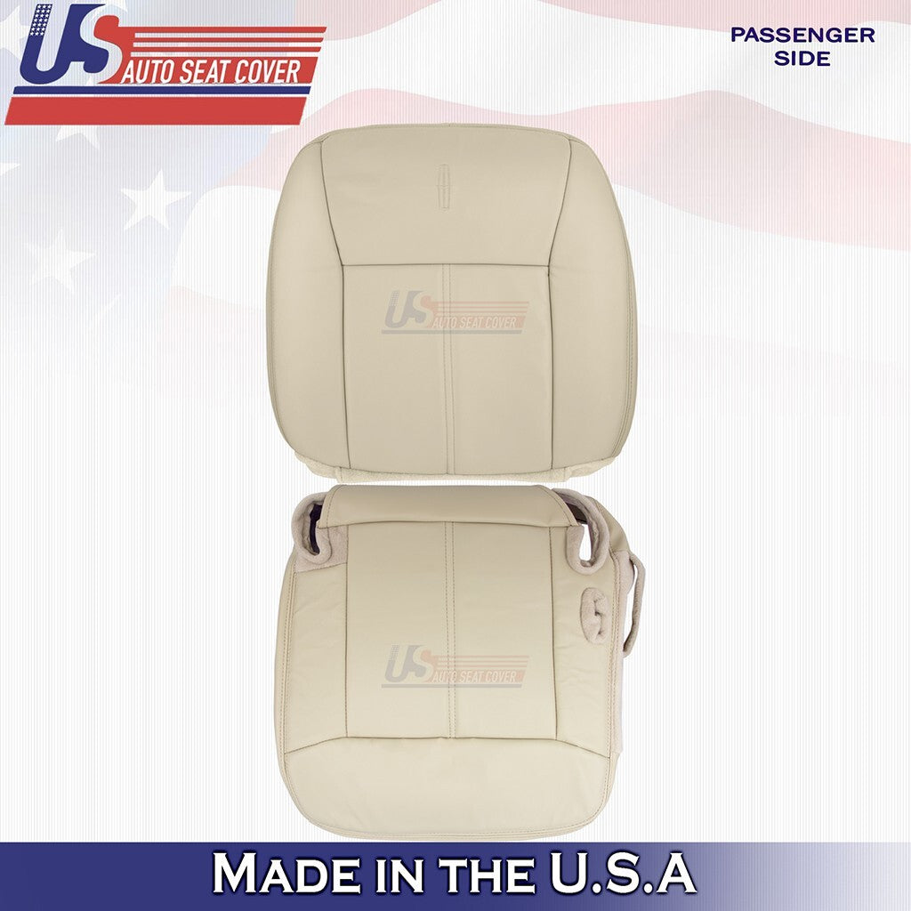 2003 2004 2005 2006 For Lincoln Town Car Passenger Top Bottom Leather Covers Tan