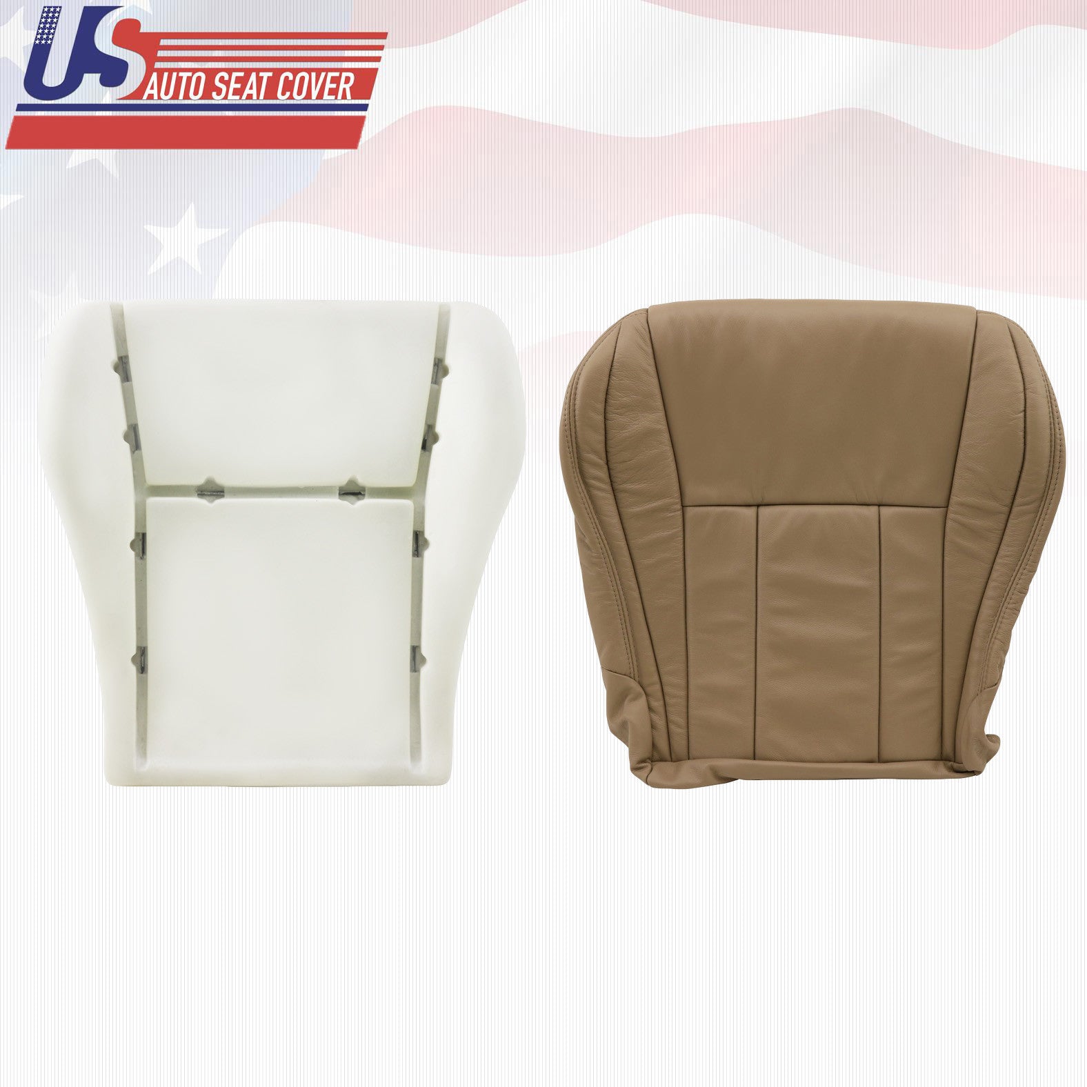 Fits 1997-99 Toyota 4runner Driver Bottom Tan Leather and Foam Cushion
