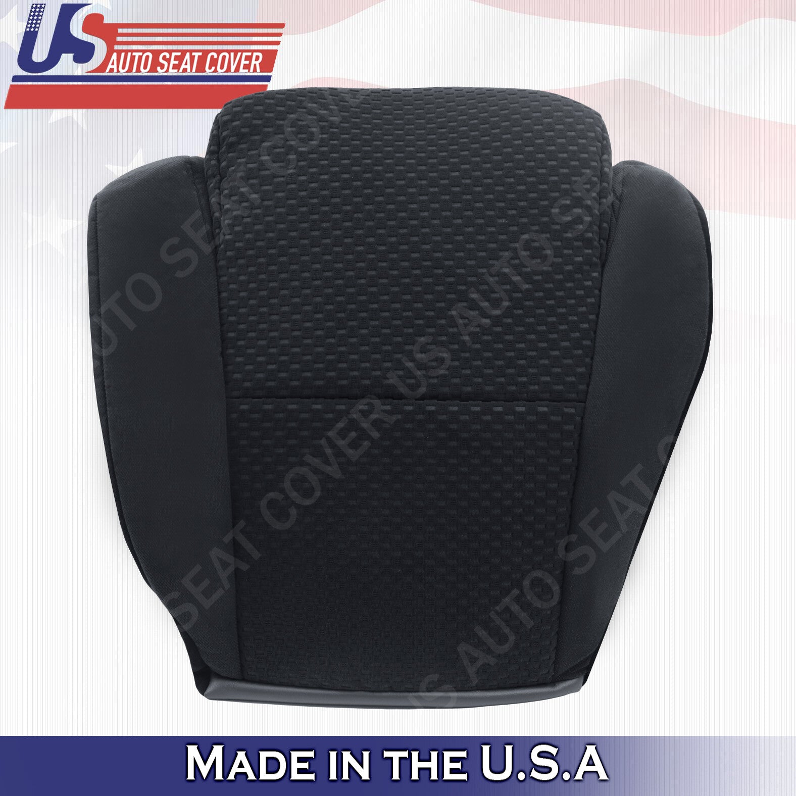 Driver & Passenger Bottom Cloth Seat Cover Black For 2007 to 2012 Toyota Tundra