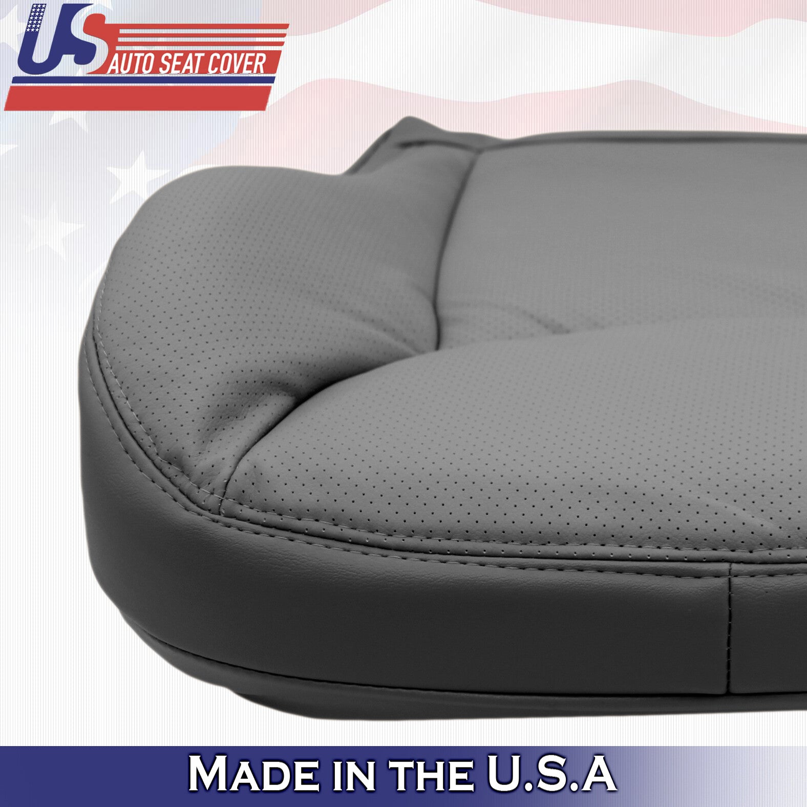 2000 to 2002 for Mercedes Benz S Class Driver Bottom Leather Seat Cover in Gray