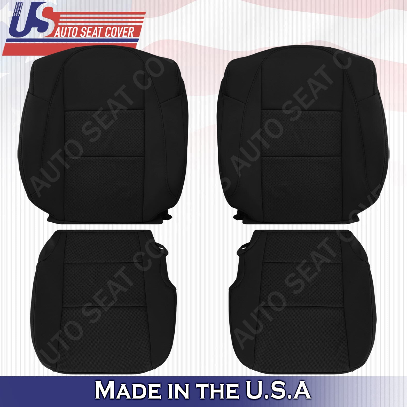 For 2013 to 2018 Acura RDX Bottom Top Perforated Leather Replacement Cover Black