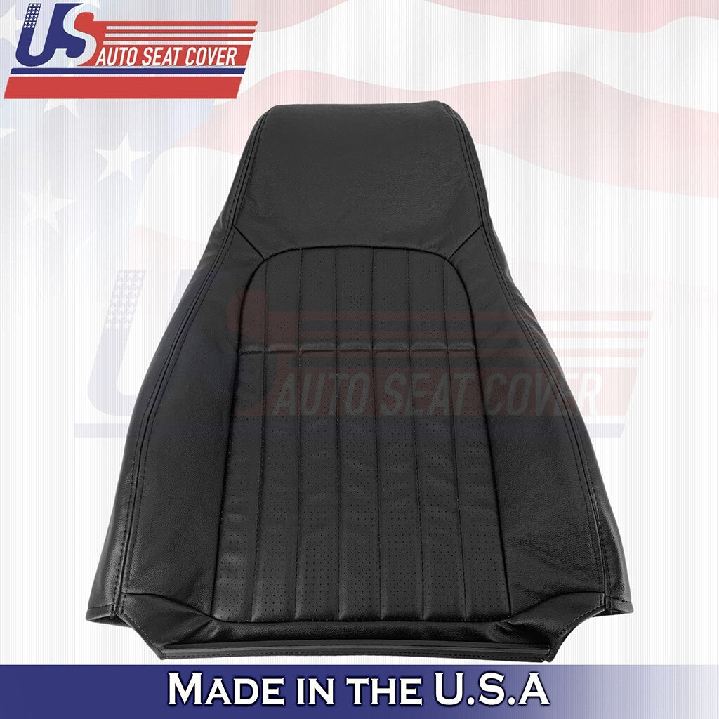 1997 to 2002 For Chevy Camaro Driver Bottom &Top Perforated Leather Cover Black