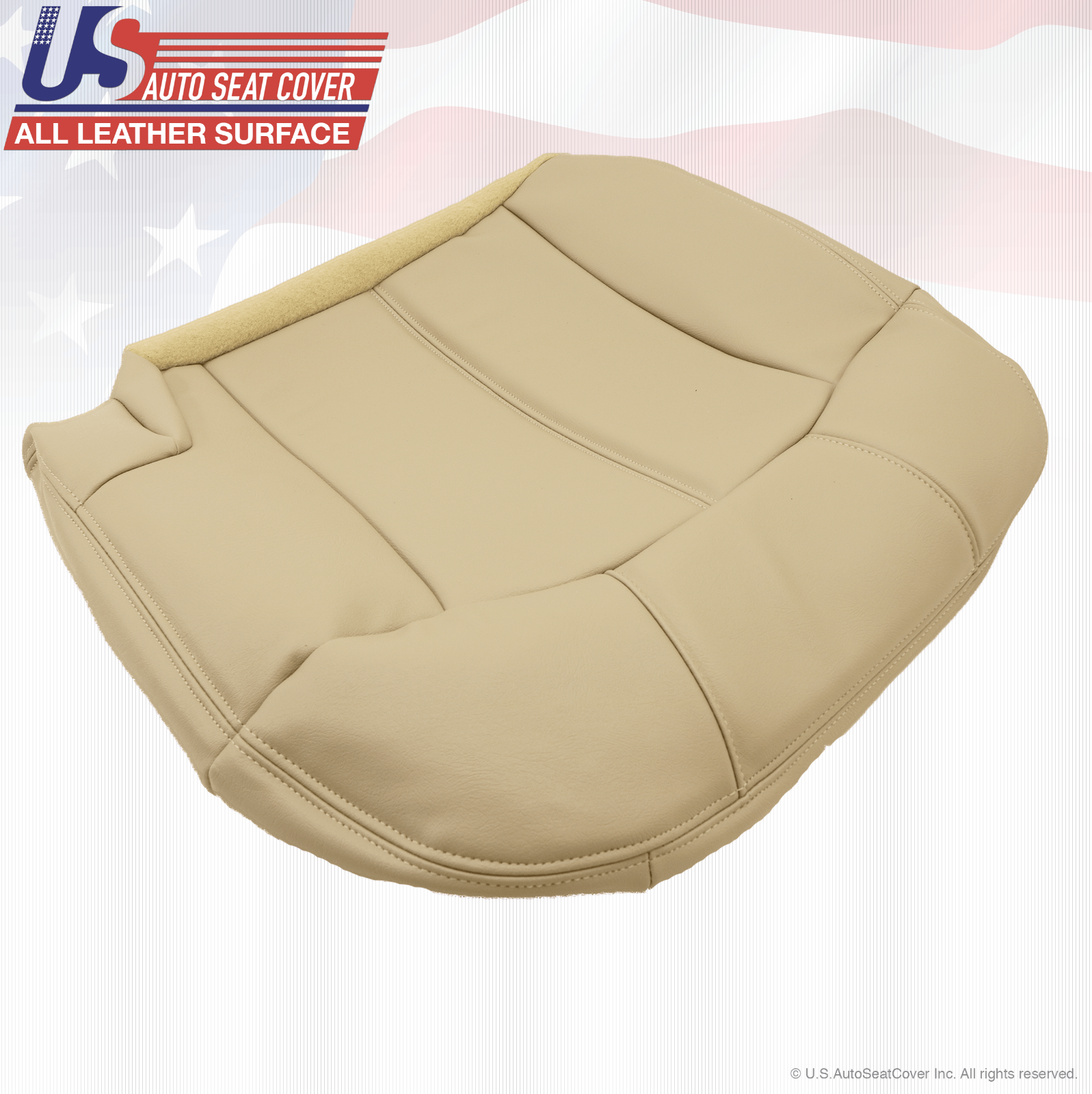 1999 Chevy Tahoe Suburban Second Row Passenger Bottom Leather Seat Cover Tan
