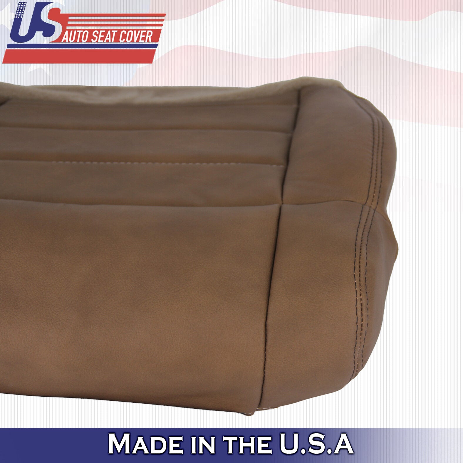 2007 - 2010 Fits for Jeep Wrangler Rubicon Passenger Bottom Leather Cover Dk Tan