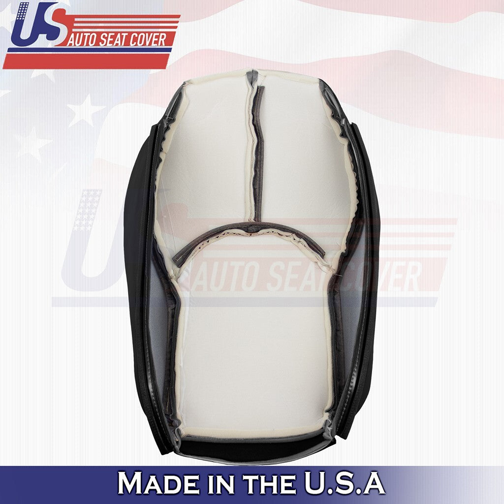 1996 to 2002 Fits Mercedes Benz SL320 Front Set Bottoms &Tops Leather Cover BLK