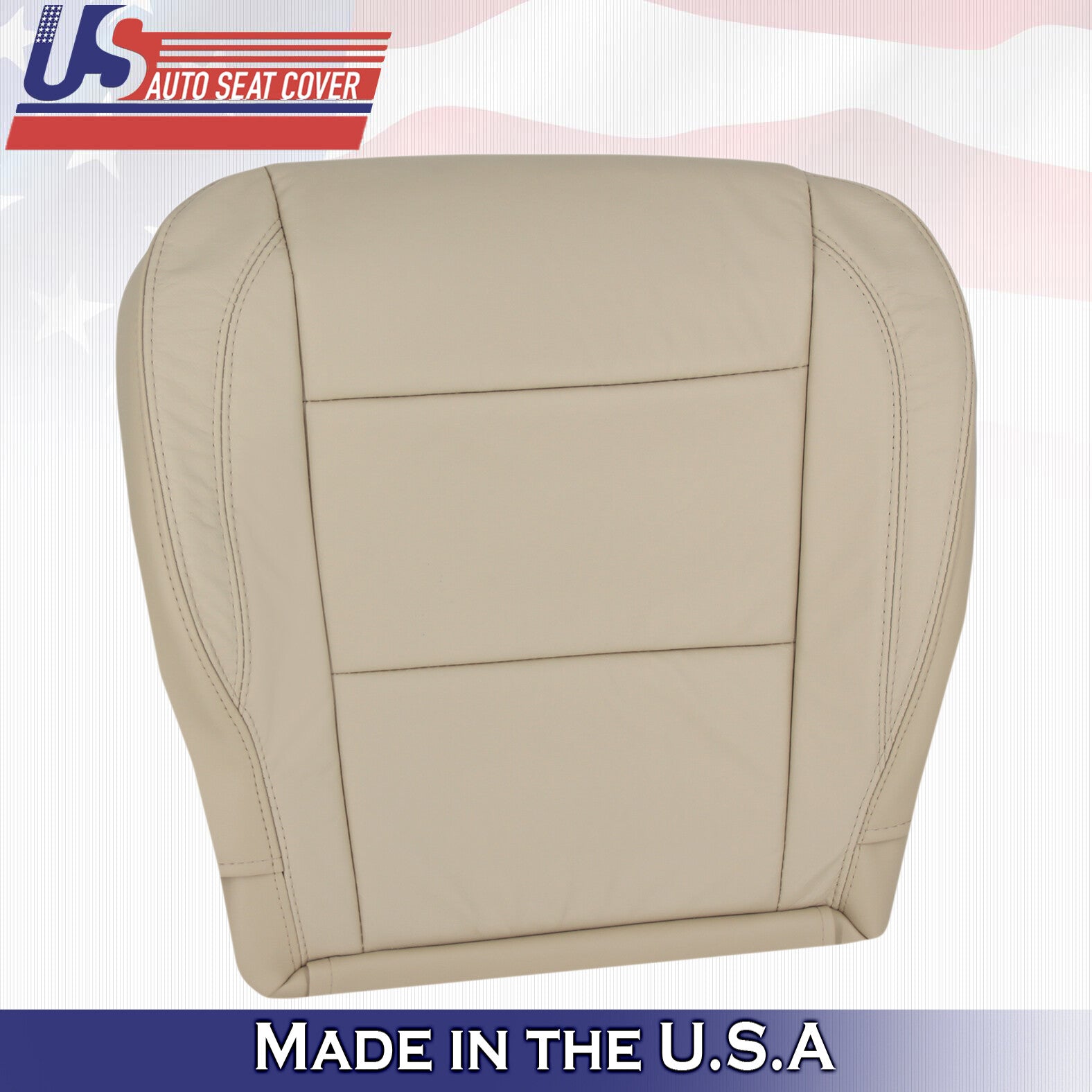 2004 - 2010 For Infinity QX56 Passenger Side Bottom Leather Seat Cover in Tan