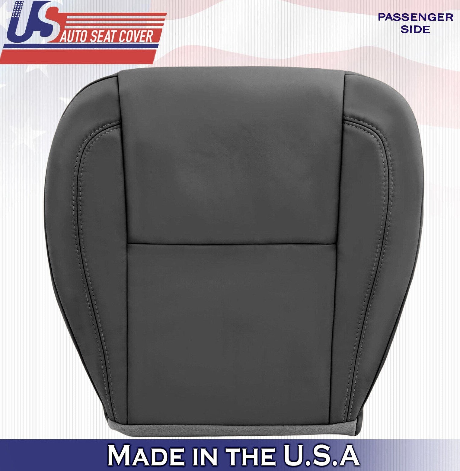 2001 2002 2003 For Lexus GS430 Passenger Bottom Solid Leather Seat Cover Black