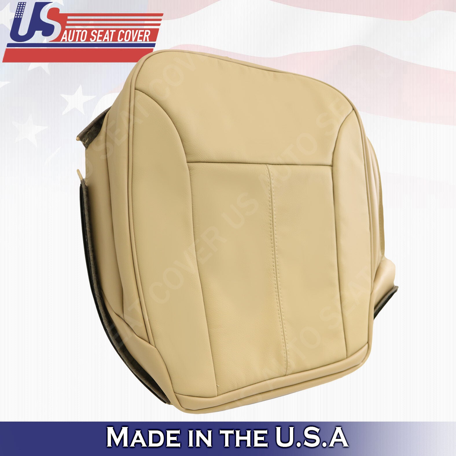2010 2011 2012 Fits Mercedes Benz GL Passenger Bottom Leather Seat Cover Tan