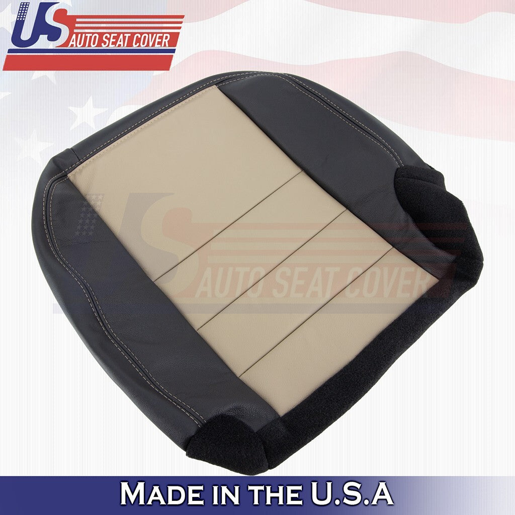 2nd Row Driver Bottom Cover Black/Tan Fits 2005 Ford Excursion Eddie Bauer