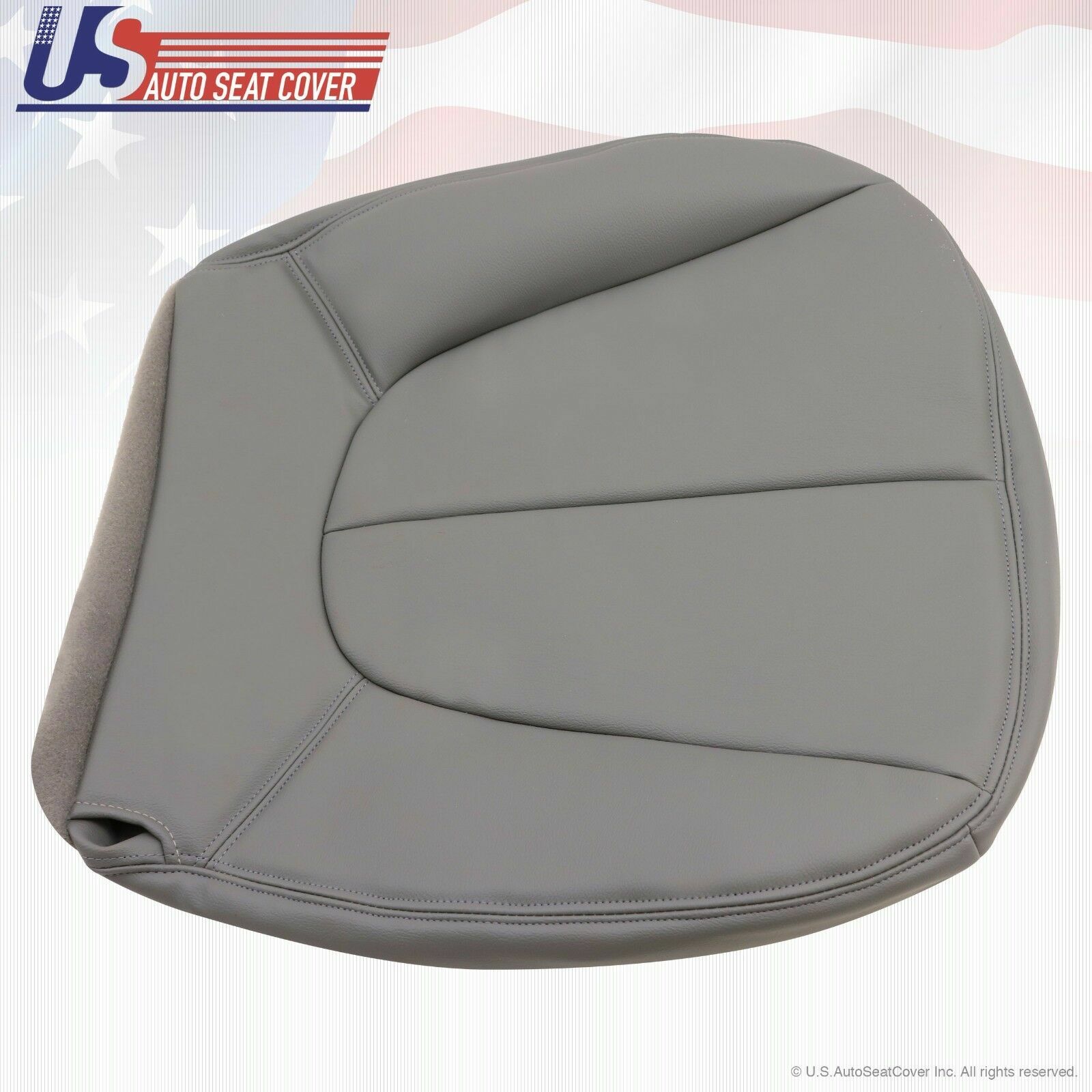 1997 1998 1999 01 2002 Ford Expedition XLT Driver Bottom Leather Seat Cover Gray