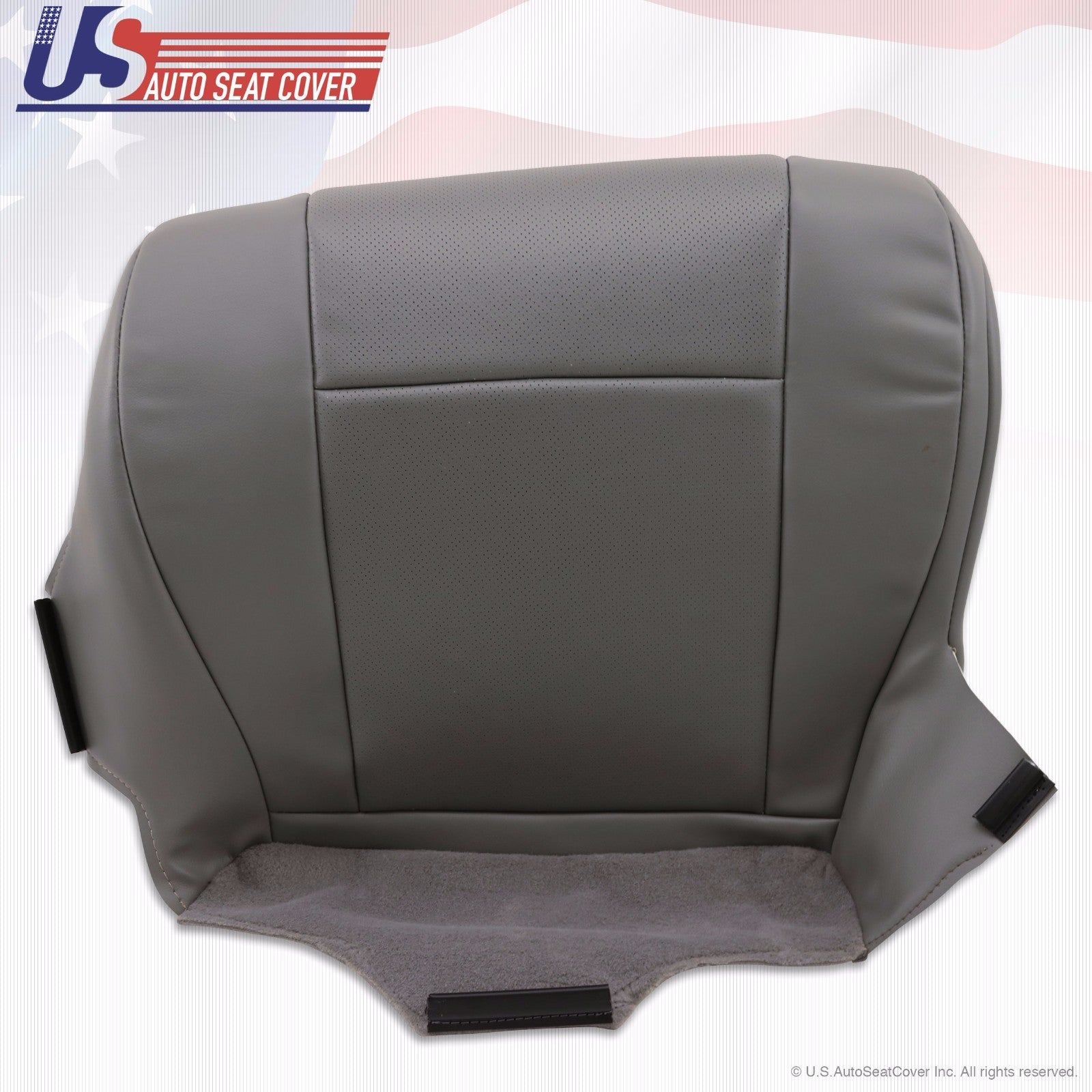2013 2014 Ford E150 E250 Van Driver-Passenger Bottom Perforated Vinyl Cover Gray