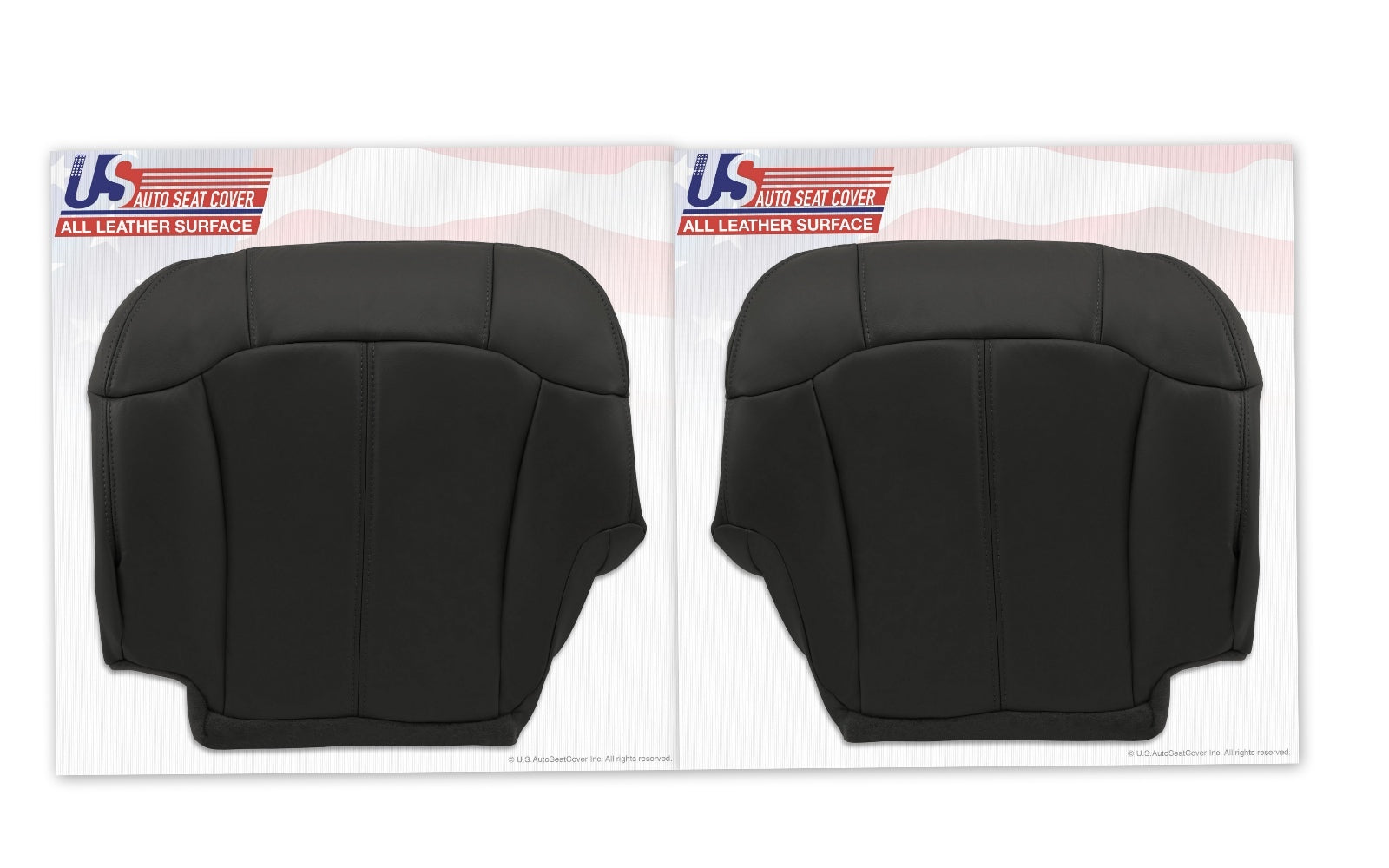 1999 to 2002 Chevy Silverado Driver Passenger leather seat cover Graphite