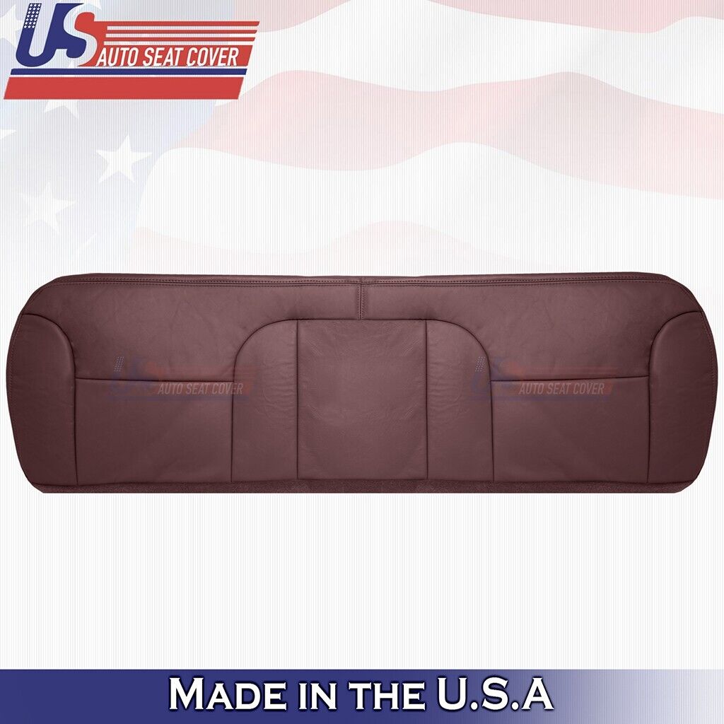 1995 to 1999 For Chevy Silverado 1500 2500 Rear Bench Bottom Leather Cover Red