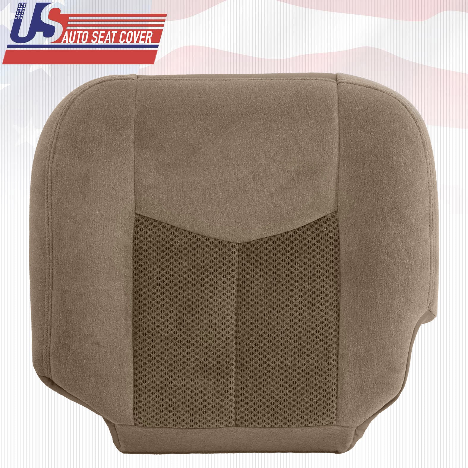 2003 2004 Chevy Tahoe-Suburban 2500 Driver-Passenger Bottom Cloth Seat Cover Tan