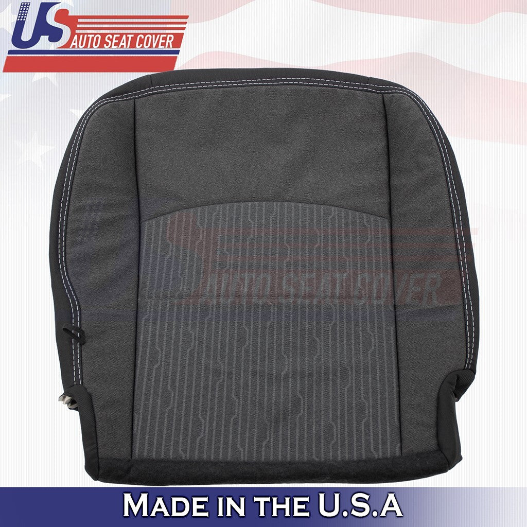 2019 to 2024 For Dodge Ram 1500 DRIVER & PASSENGER Bottoms Cloth Cover Gray