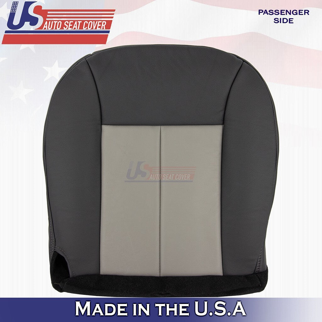 2002 to 2004 Fits Jeep Grand Cherokee Passenger Bottom Leather Cover 2Tone Gray