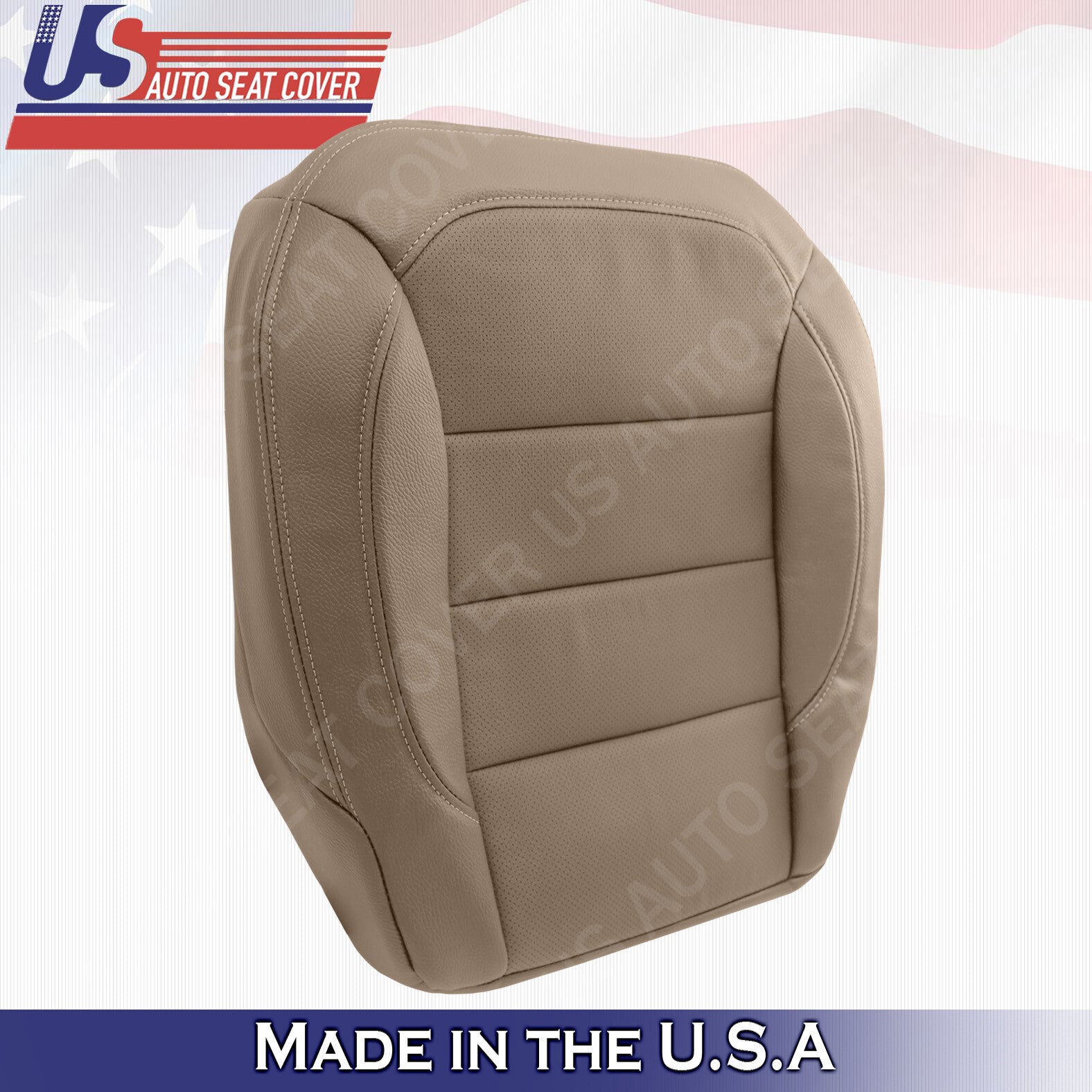 Tan Bottoms Perforate Leather Cover For 2012 2013 Mercedes Benz ML  ML350 ML400