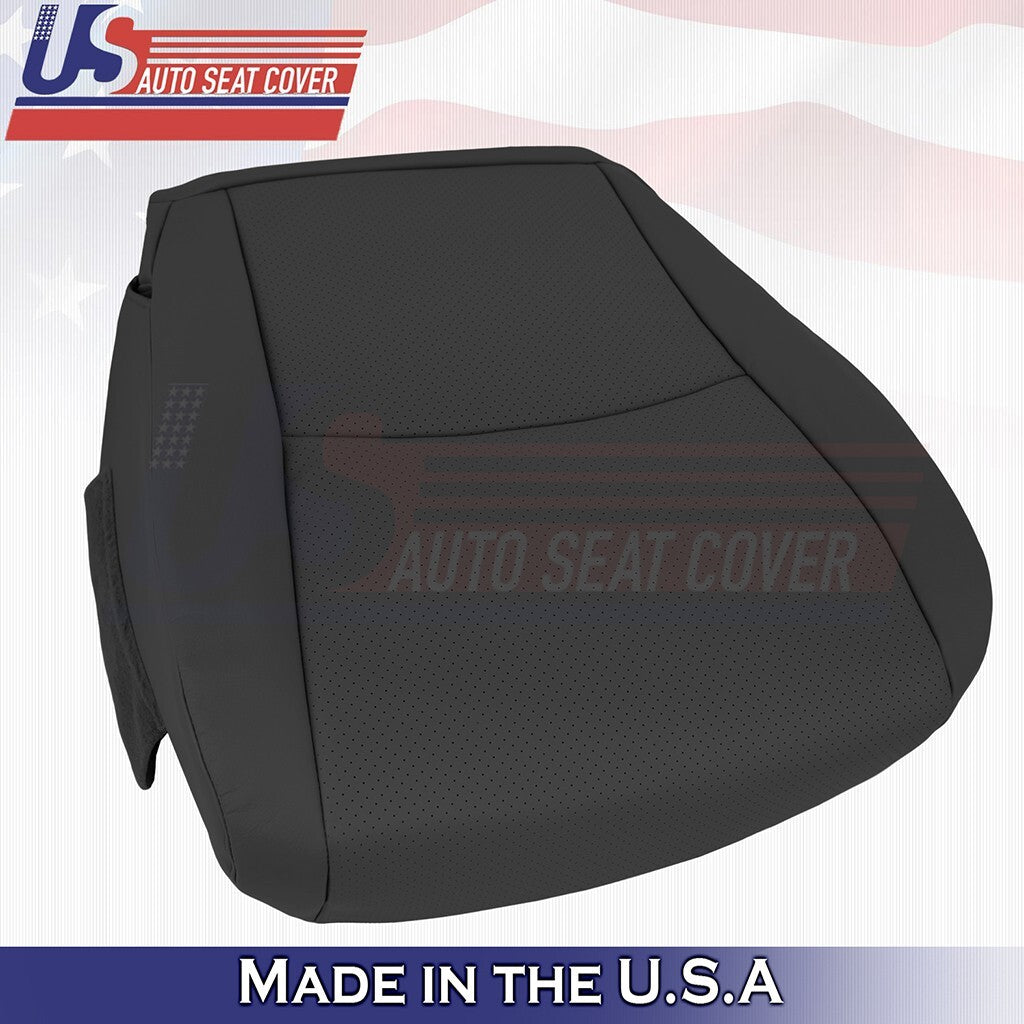 2004 to 2007 For Toyota Highlander Passenger Top Leather Seat Cover Black