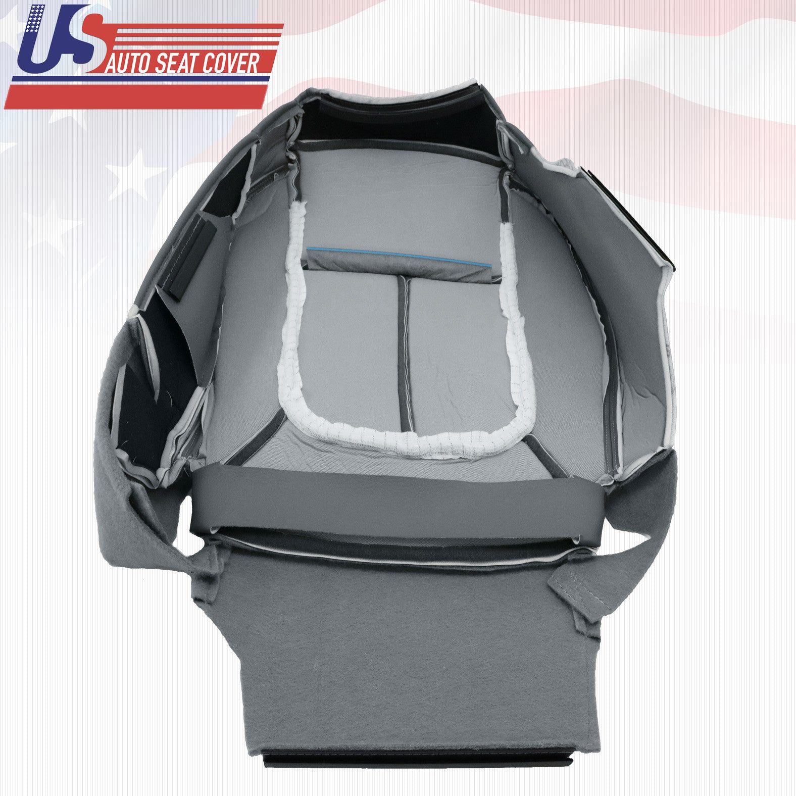 2011 Ford F150 Work Truck Driver Bottom Vinyl Replacement Seat Cover GRAY
